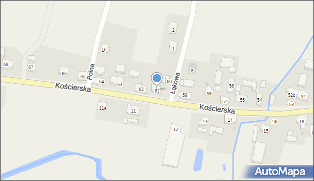 Stara Kiszewa, Kościerska, 61, mapa Stara Kiszewa
