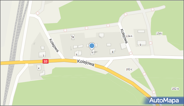 Stara Łubianka, Kolejowa, 7, mapa Stara Łubianka