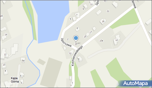 Stara Wieś, Kochanowskiego Jana, 13, mapa Stara Wieś
