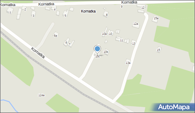 Starachowice, Kornatka, 10c, mapa Starachowic