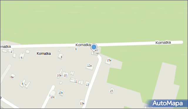 Starachowice, Kornatka, 11a, mapa Starachowic