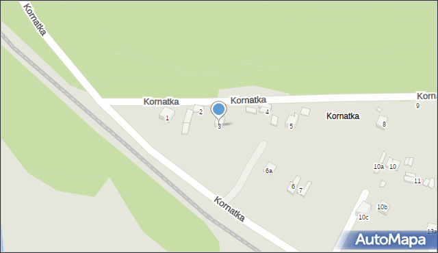 Starachowice, Kornatka, 3, mapa Starachowic