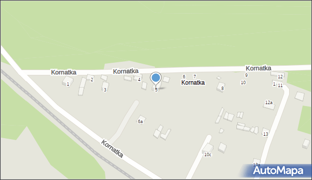 Starachowice, Kornatka, 5, mapa Starachowic