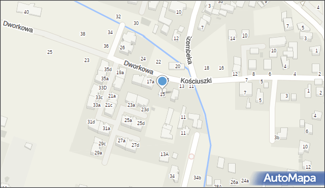 Stare Babice, Kościuszki Tadeusza, gen., 15, mapa Stare Babice