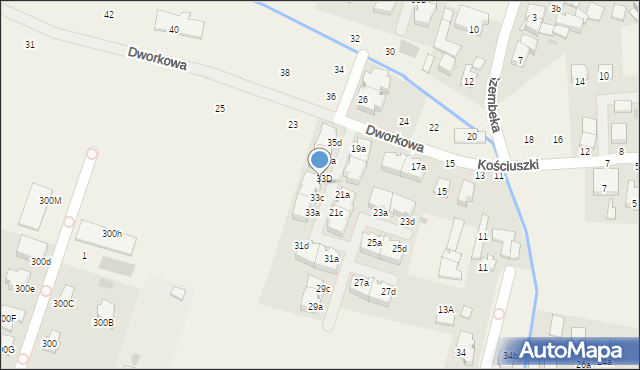 Stare Babice, Kościuszki Tadeusza, gen., 33C, mapa Stare Babice