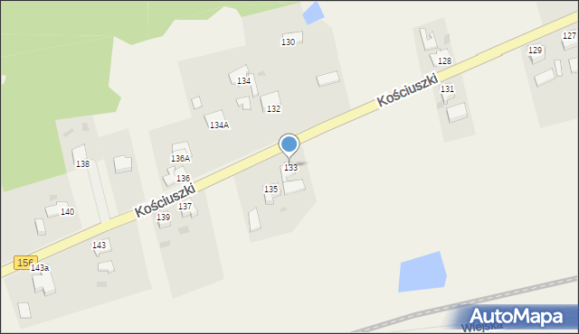 Stare Kurowo, Kościuszki Tadeusza, gen., 133, mapa Stare Kurowo