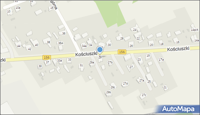 Stare Kurowo, Kościuszki Tadeusza, gen., 29, mapa Stare Kurowo