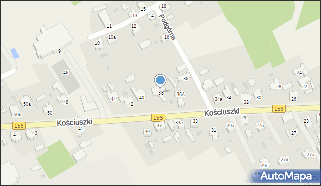 Stare Kurowo, Kościuszki Tadeusza, gen., 38, mapa Stare Kurowo