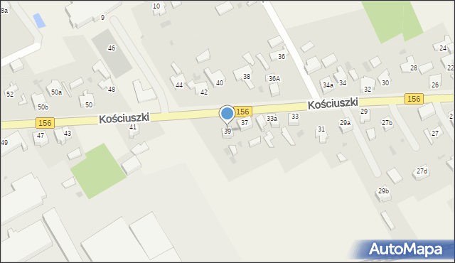 Stare Kurowo, Kościuszki Tadeusza, gen., 39, mapa Stare Kurowo