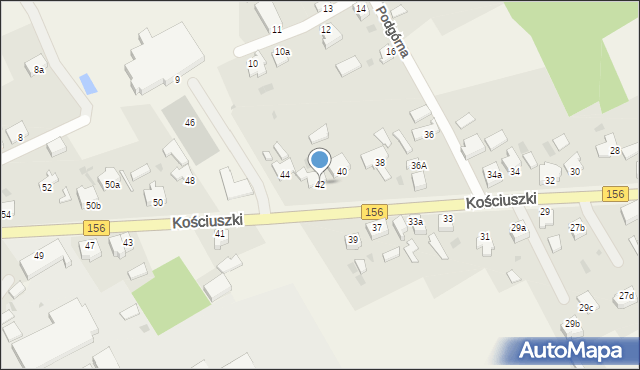 Stare Kurowo, Kościuszki Tadeusza, gen., 42, mapa Stare Kurowo