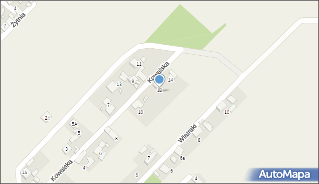 Stare Siołkowice, Kowalska, 12, mapa Stare Siołkowice