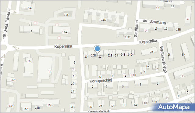 Starogard Gdański, Kopernika Mikołaja, 20C, mapa Starogard Gdański