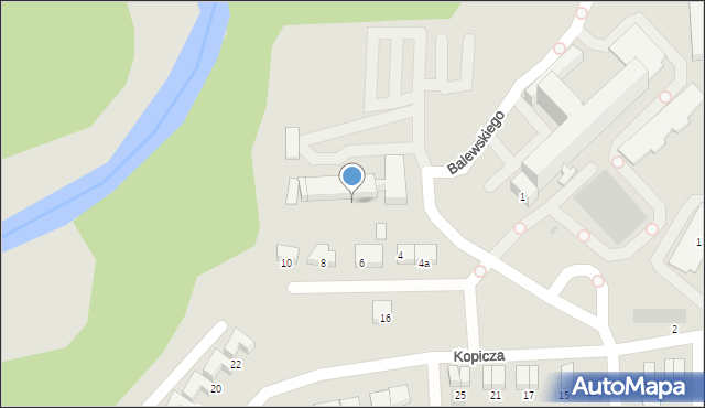Starogard Gdański, Kopicza Józefa, dr., 8, mapa Starogard Gdański