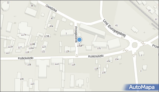 Starogard Gdański, Kościuszki Tadeusza, gen., 131a, mapa Starogard Gdański