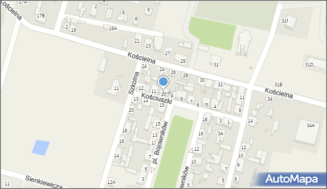 Staroźreby, Kościuszki Tadeusza, gen., 10, mapa Staroźreby