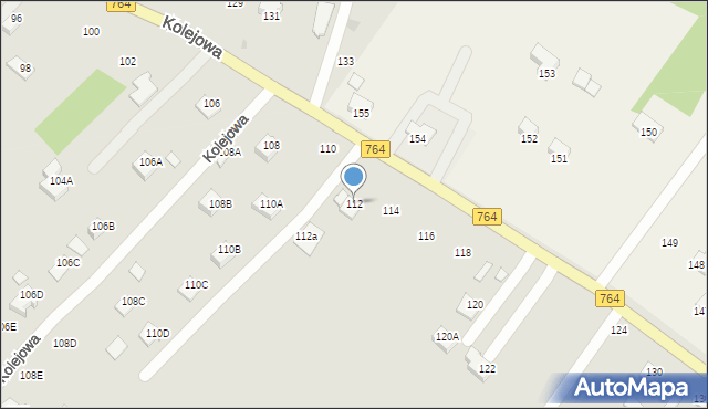 Staszów, Kolejowa, 112, mapa Staszów