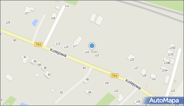 Staszów, Kolejowa, 121, mapa Staszów