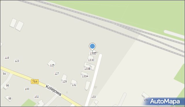 Staszów, Kolejowa, 133D, mapa Staszów