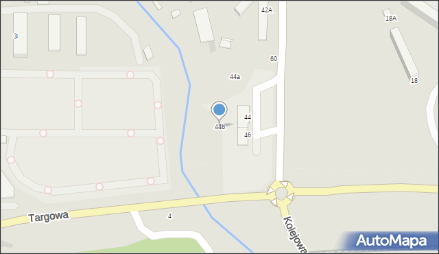 Staszów, Kolejowa, 44b, mapa Staszów