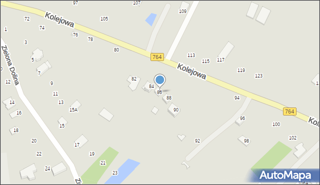 Staszów, Kolejowa, 86, mapa Staszów