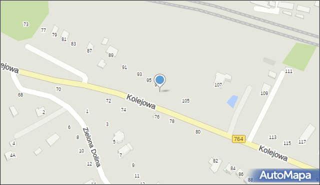 Staszów, Kolejowa, 99, mapa Staszów