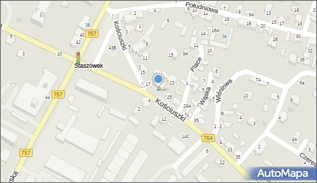 Staszów, Kościuszki Tadeusza, gen., 21, mapa Staszów