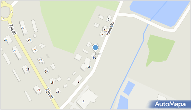 Stawiski, Kossaka Wojciecha, 3/2, mapa Stawiski