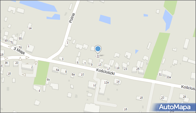 Stopnica, Kościuszki Tadeusza, gen., 11, mapa Stopnica