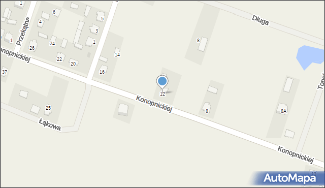 Strabla, Konopnickiej Marii, 12, mapa Strabla