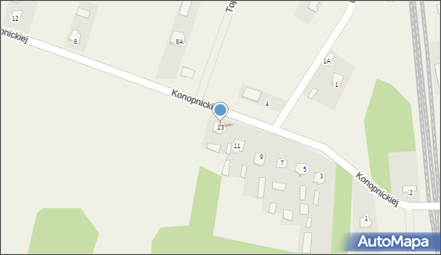 Strabla, Konopnickiej Marii, 13, mapa Strabla