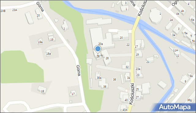 Stronie Śląskie, Kościuszki Tadeusza, gen., 28, mapa Stronie Śląskie