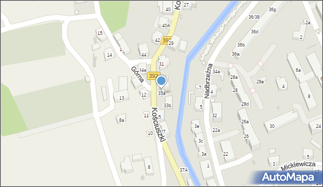 Stronie Śląskie, Kościuszki Tadeusza, gen., 33a, mapa Stronie Śląskie