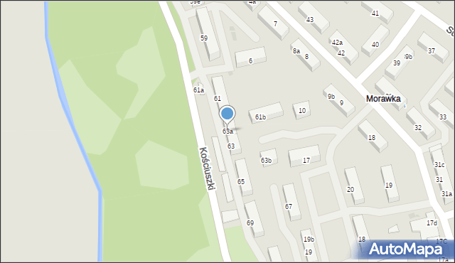 Stronie Śląskie, Kościuszki Tadeusza, gen., 63a, mapa Stronie Śląskie