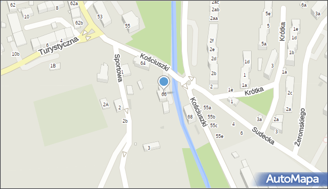 Stronie Śląskie, Kościuszki Tadeusza, gen., 66, mapa Stronie Śląskie