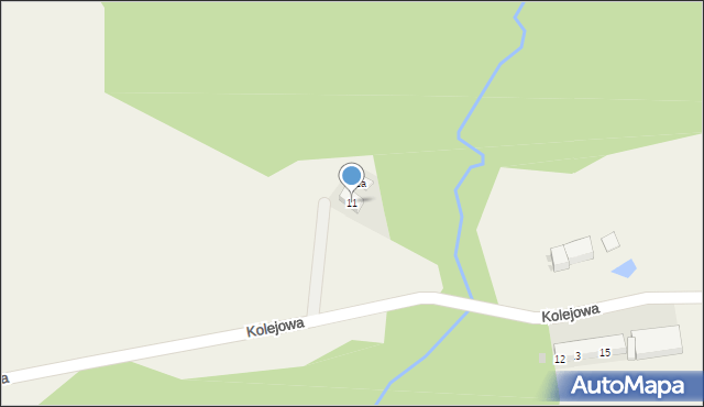 Stróża, Kolejowa, 11, mapa Stróża