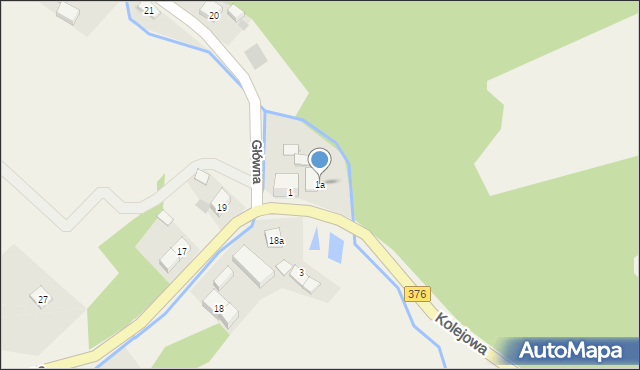 Struga, Kolejowa, 1a, mapa Struga