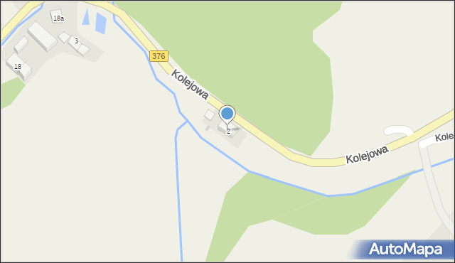 Struga, Kolejowa, 2, mapa Struga