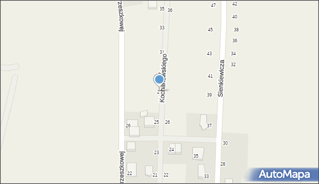 Strzebielino, Kochanowskiego Jana, 27, mapa Strzebielino