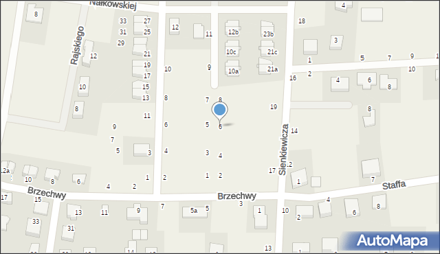 Strzebielino, Kochanowskiego Jana, 6, mapa Strzebielino