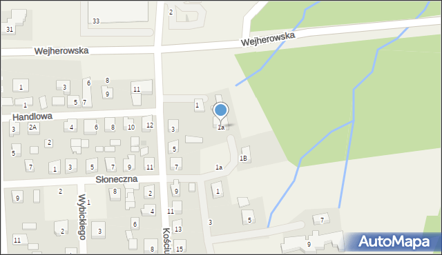 Strzebielino, Kościuszki Tadeusza, gen., 1a, mapa Strzebielino