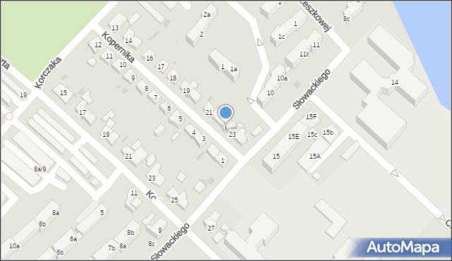 Strzelce Krajeńskie, Kopernika Mikołaja, 23a, mapa Strzelce Krajeńskie