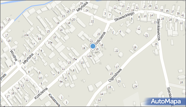 Strzeleczki, Kościelna, 14, mapa Strzeleczki