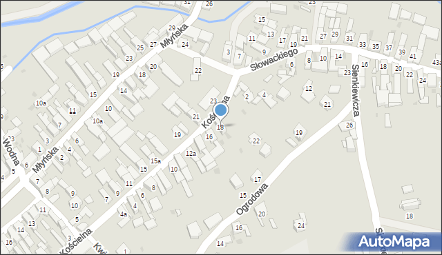 Strzeleczki, Kościelna, 18, mapa Strzeleczki