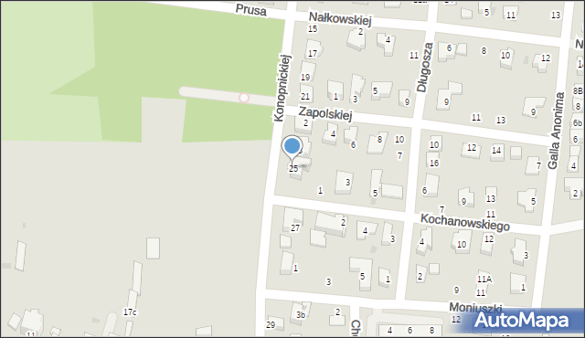 Strzelin, Konopnickiej Marii, 25, mapa Strzelin