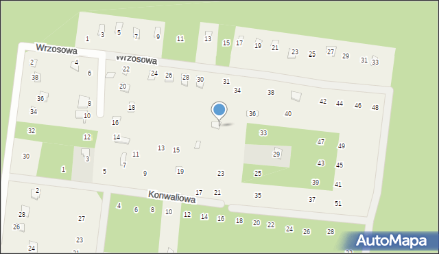 Studzianki, Konwaliowa, 31, mapa Studzianki