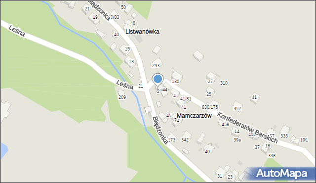 Sucha Beskidzka, Konfederatów Barskich, 2, mapa Sucha Beskidzka