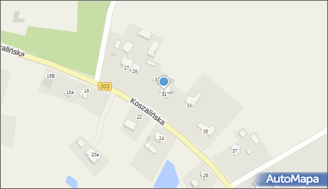 Sucha Koszalińska, Koszalińska, 31, mapa Sucha Koszalińska