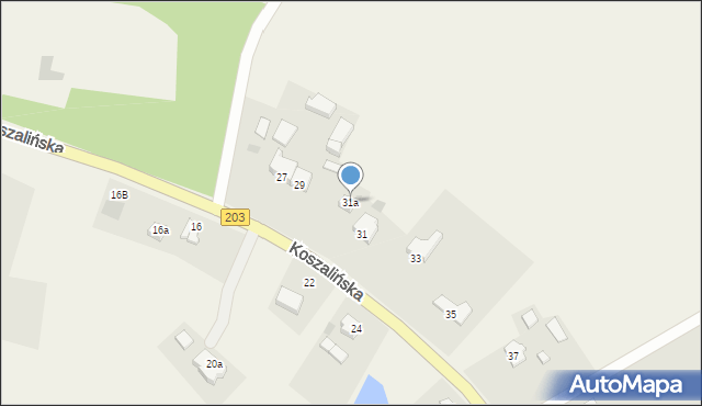 Sucha Koszalińska, Koszalińska, 31a, mapa Sucha Koszalińska