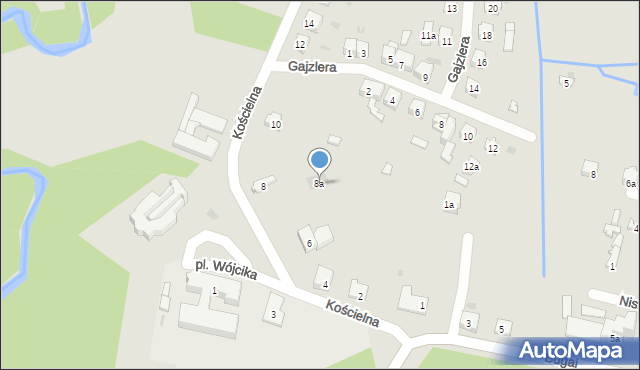 Suchedniów, Kościelna, 8a, mapa Suchedniów