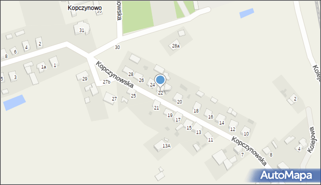 Sulęcinek, Kopczynowska, 22, mapa Sulęcinek